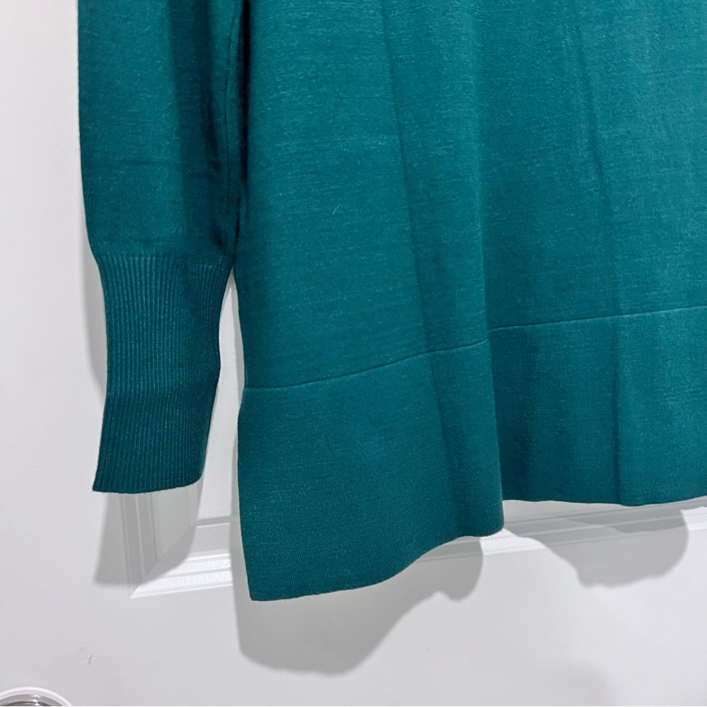 NWT Soft Surroundings Perfect Turtleneck Sweater in Green Sz. Medium (10-12) - Picture 8 of 12